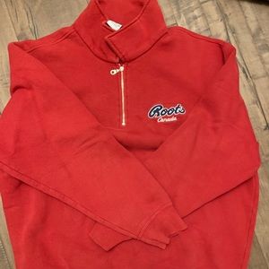 Red roots vintage quarter zip